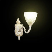 Aplica Rustic COTTAGE, 1xE27, Alb, Metal si Sticla Aplice de Interior Default Title Alessandro Design