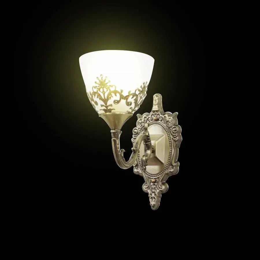 Lampada da parete rustica COTTAGE, 1xE27, Bronzo, metallo e vetro Lampade da parete per interni Titolo predefinito Alessandro Design