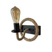 Lampada da parete Yolanda 1x E27 Marrone Nero Lampade da parete per interni Titolo predefinito Alessandro Design