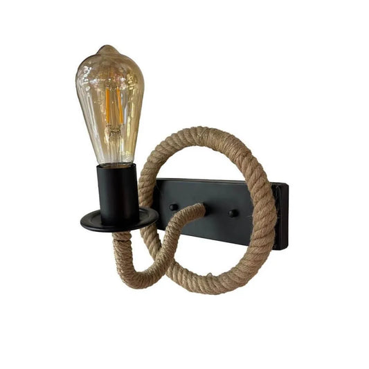 Lampada da parete Yolanda 1x E27 Marrone Nero Lampade da parete per interni Titolo predefinito Alessandro Design