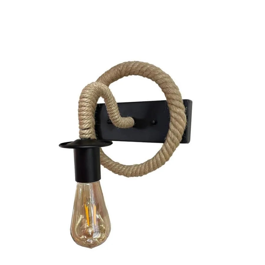 Lampada da parete Yolanda 1x E27 Marrone Nero Lampade da parete per interni Titolo predefinito Alessandro Design