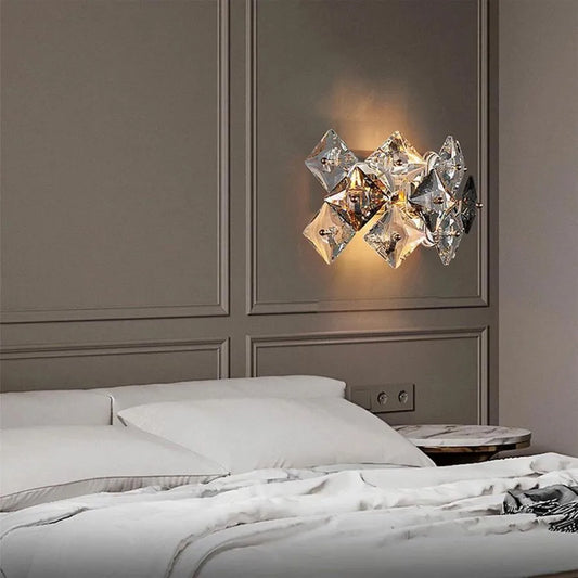 Lampada da parete Zarina 2xE14, Metallo e Cristallo, Oro Lampada da parete per interni Titolo predefinito Alessandro Design