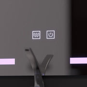 Specchio rettangolare a LED 60x80 cm, Touch Vesta, sistema antiappannamento, specchio da bagno dimmerabile con LED e antiappannamento Titolo predefinito Alessandro Design