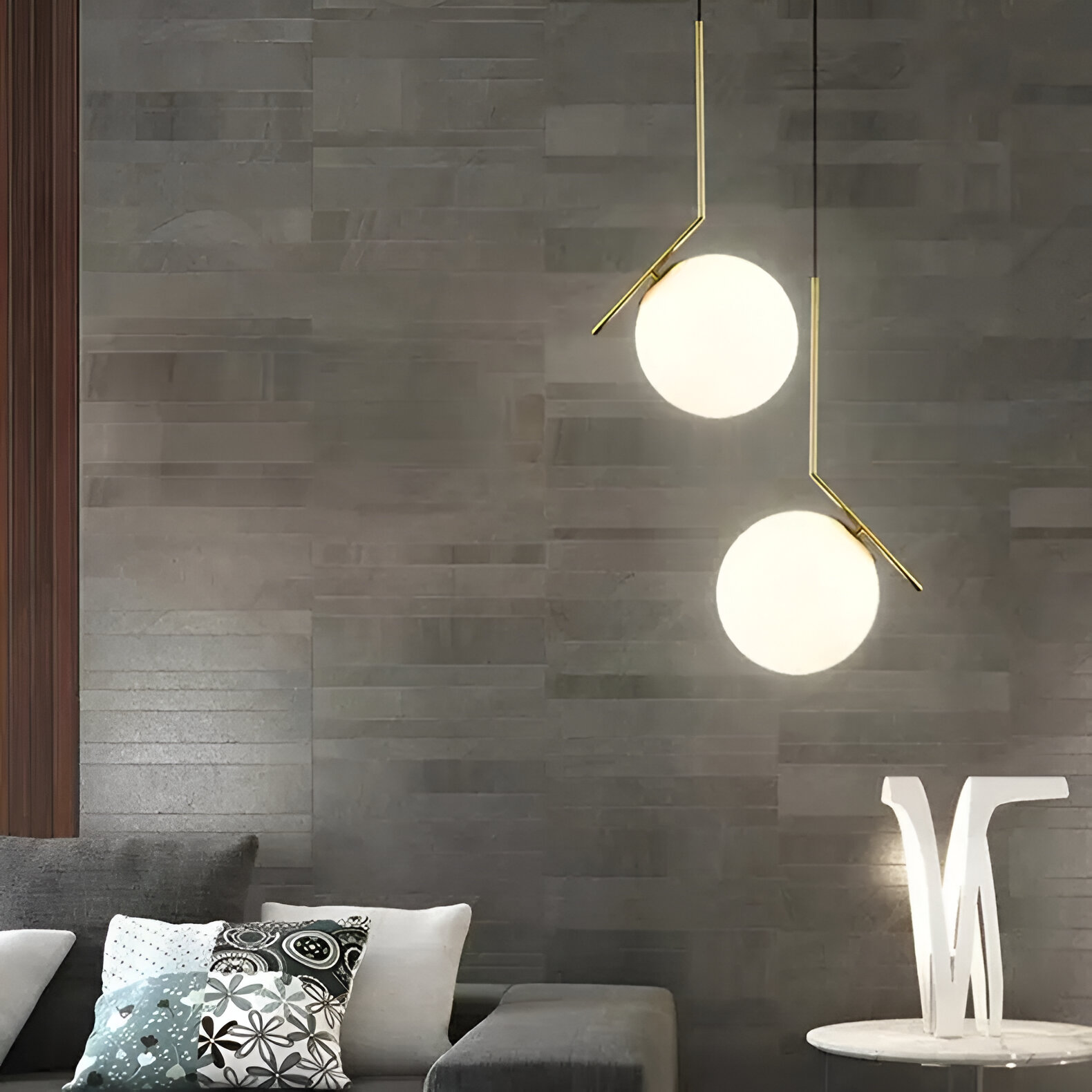 Lampadario LOFT Haven, 1x E27, bianco dorato, metallo, altezza regolabile, lampadari moderni moderni Titolo predefinito Alessandro Design