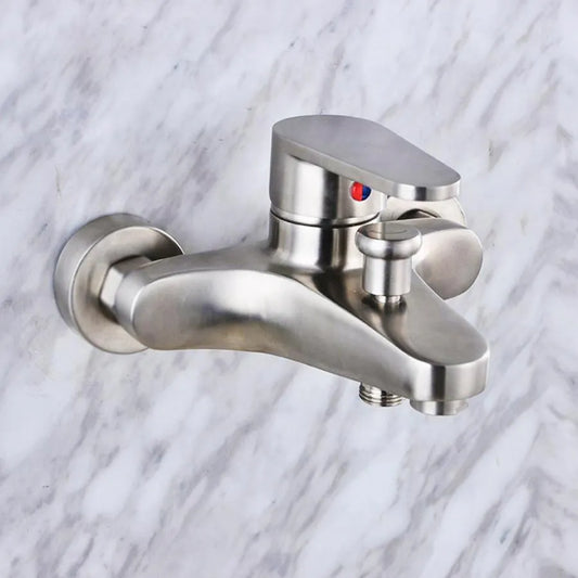 Rubinetto per il bagno, Acciaio inossidabile SUS304, satinato, Rubinetti e colonne doccia LY007 Titolo predefinito Alessandro Design