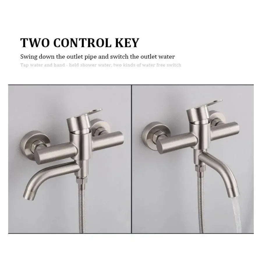 Rubinetto per il bagno, Acciaio inossidabile SUS304, satinato, N/LY0C1 Rubinetti e colonne doccia Titolo predefinito Alessandro Design