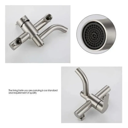 Rubinetto per il bagno, Acciaio inossidabile SUS304, satinato, N/LY0C1 Rubinetti e colonne doccia Titolo predefinito Alessandro Design