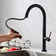 Rubinetto da cucina, Ottone sanitario, Nero, CF1035/B Rubinetti da cucina Titolo predefinito Alessandro Design