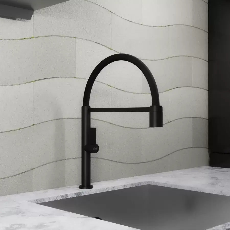 Rubinetto da cucina, ottone sanitario, nero, CF2045 Rubinetti da cucina Titolo predefinito Alessandro Design