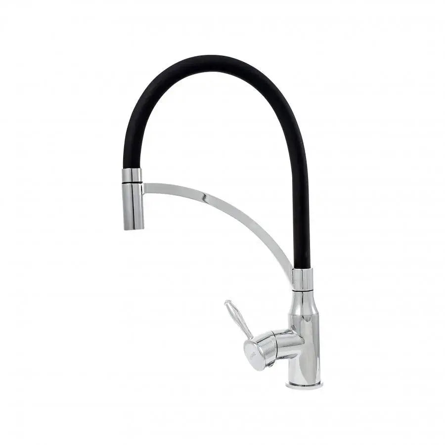 Rubinetto da cucina, Ottone sanitario, Nero con cromo, WZX/2019 Rubinetti da cucina Titolo predefinito Alessandro Design