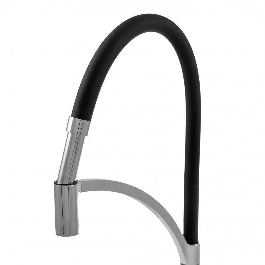 Rubinetto da cucina, Ottone sanitario, Nero con cromo, WZX/2019 Rubinetti da cucina Titolo predefinito Alessandro Design