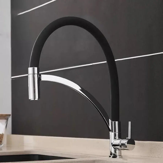 Rubinetto da cucina, Ottone sanitario, Nero, WZX/2018 Rubinetti da cucina Titolo predefinito Alessandro Design