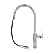 Rubinetto Cucina con Doccia Estraibile Ottone Sanitario Argento CF/1035/C Rubinetti Cucina Default Title Alessandro Design