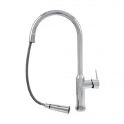 Rubinetto Cucina con Doccia Estraibile Ottone Sanitario Argento CF/1035/C1 Rubinetti Cucina Titolo predefinito Alessandro Design