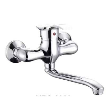 Rubinetto da cucina a parete con bocca girevole Rubinetti da cucina in lega d'argento Titolo predefinito Alessandro Design