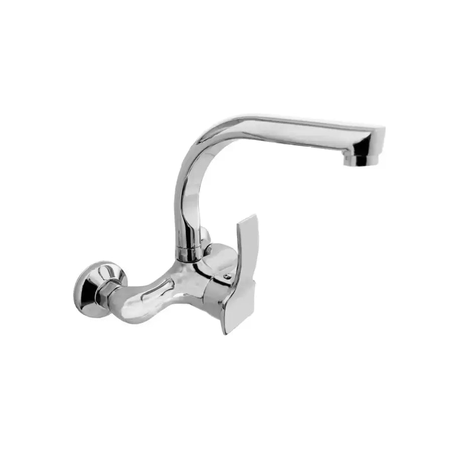 Rubinetto da cucina a parete con bocca girevole Rubinetti da cucina in lega d'argento Titolo predefinito Alessandro Design