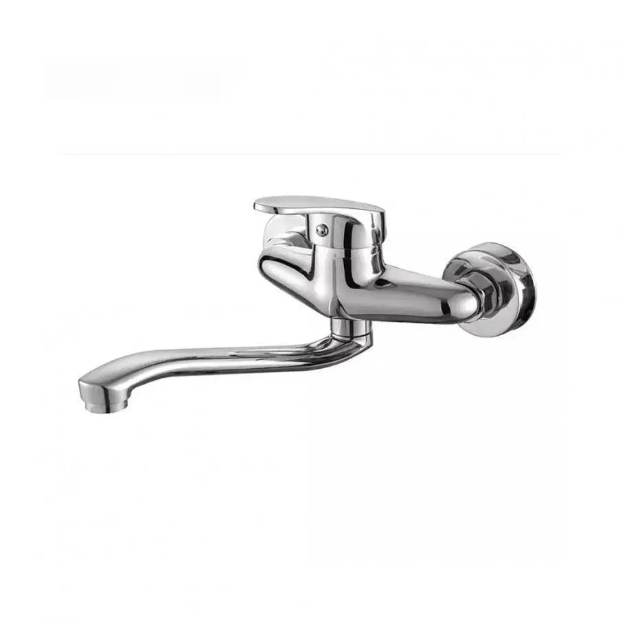 Rubinetto da cucina a parete con bocca girevole, lega, cromo, PM018 Rubinetti da cucina Titolo predefinito Alessandro Design