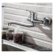 Rubinetto da cucina a parete con bocca girevole, lega, cromo, PM018 Rubinetti da cucina Titolo predefinito Alessandro Design