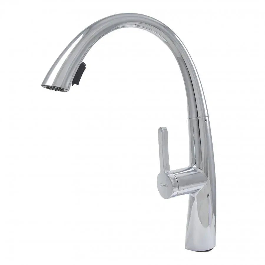 Rubinetto Cucina Con Doccia Estraibile, Ottone Sanitario, Cromo, W059 Rubinetti Cucina Titolo predefinito Alessandro Design