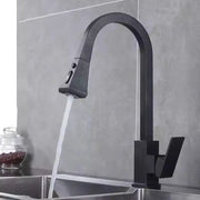 Rubinetto Cucina Con Doccia Estraibile, Ottone Sanitario, Nero, OD/2040 Rubinetti Cucina Titolo predefinito Alessandro Design
