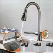 Rubinetto Cucina Con Doccia Estraibile Acciaio Inox Silver Con Funzione Cascata YB1500S Rubinetti Cucina Titolo predefinito Alessandro Design