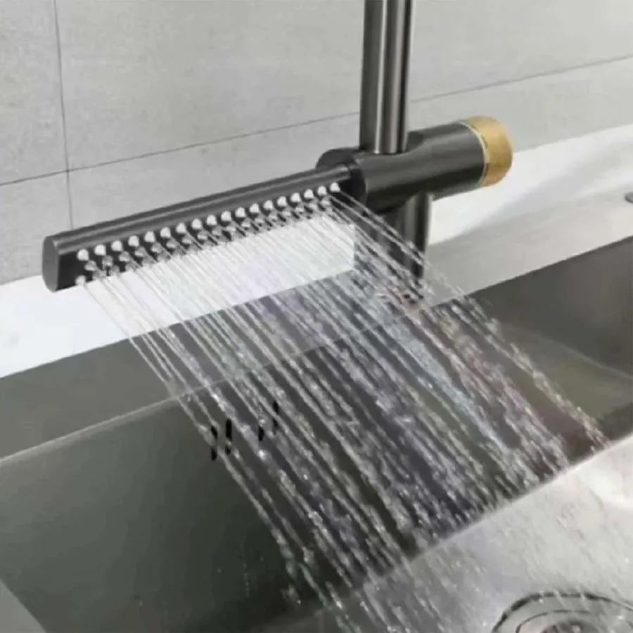 Rubinetto Cucina Con Doccia Estraibile Acciaio Inox Silver Con Funzione Cascata YB1500S Rubinetti Cucina Titolo predefinito Alessandro Design