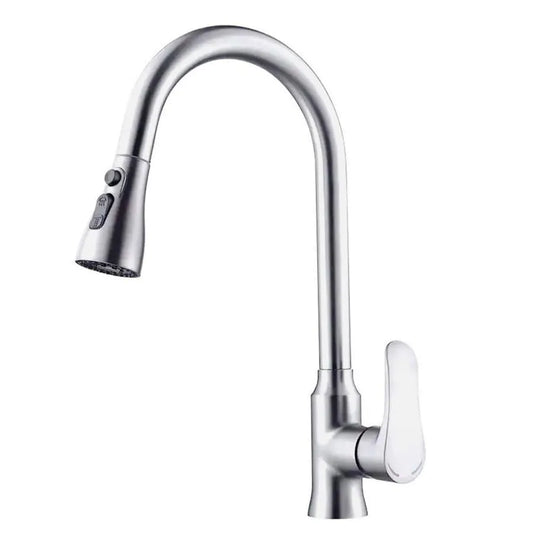 Rubinetto da cucina con doccia estraibile in acciaio inox ZY1014 Rubinetti da cucina Titolo predefinito Alessandro Design