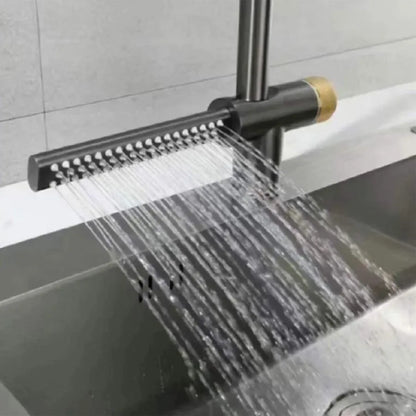 Baterie Bucatarie cu Dus Extractibil Inox Gri Cu Functie Cascada YB1500N Baterii de Bucatarie Default Title Alessandro Design