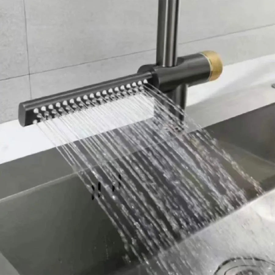 Baterie Bucatarie cu Dus Extractibil Inox Gri Cu Functie Cascada YB1500N Baterii de Bucatarie Default Title Alessandro Design