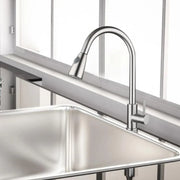Baterie Bucatarie cu Dus Extractibil, Inox SUS304, Satinat, CF017 Baterii de Bucatarie Default Title Alessandro Design