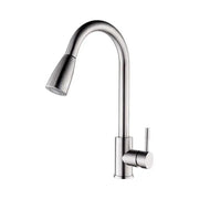 Rubinetto Cucina con Doccia Estraibile, Acciaio Inossidabile SUS304, Satinato, CF018 Rubinetti Cucina Titolo predefinito Alessandro Design