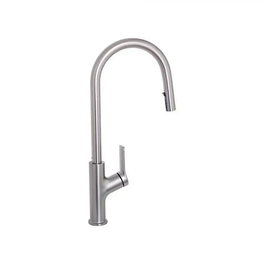 Rubinetto da cucina con doccia estraibile, acciaio inossidabile SUS304, satinato, FJ5542 Rubinetti da cucina Titolo predefinito Alessandro Design