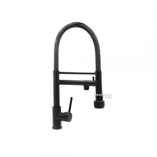 Rubinetto da cucina, acciaio inossidabile e ottone nero, YD/302 Rubinetti da cucina Titolo predefinito Alessandro Design