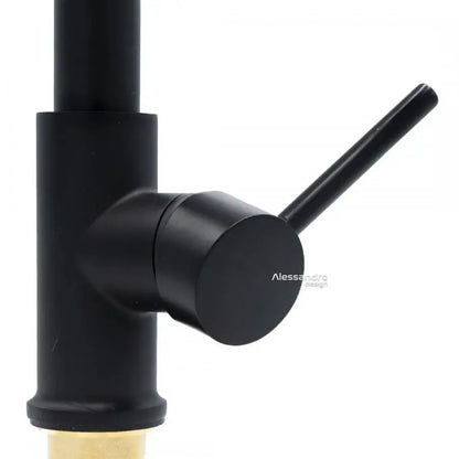 Rubinetto da cucina, acciaio inossidabile e ottone nero, YD/302 Rubinetti da cucina Titolo predefinito Alessandro Design