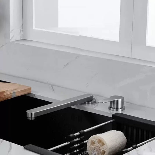 Rubinetto da cucina Premium, acciaio inossidabile spazzolato, incasso YSQ/107 Rubinetti da cucina Titolo predefinito Alessandro Design