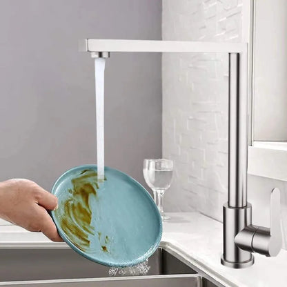 Rubinetto da cucina in acciaio inossidabile Rubinetti da cucina in argento Titolo predefinito Alessandro Design