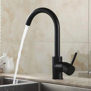 Rubinetto da cucina, acciaio inossidabile SUS304, nero, HS/LY008 Rubinetti da cucina Titolo predefinito Alessandro Design