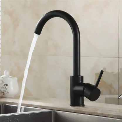Rubinetto da cucina, acciaio inossidabile SUS304, nero, HS/LY008 Rubinetti da cucina Titolo predefinito Alessandro Design