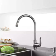 Rubinetto da cucina, acciaio inossidabile SUS304, satinato, Rubinetti da cucina CF009 Titolo predefinito Alessandro Design