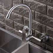 Rubinetto da cucina, acciaio inossidabile SUS304, satinato, rubinetti da bagno CF015 Titolo predefinito Alessandro Design