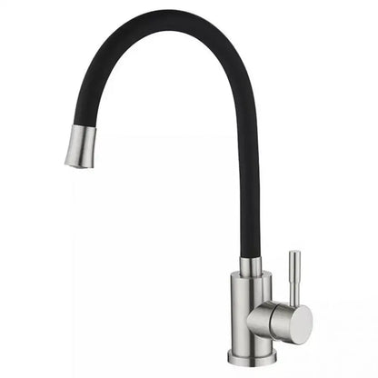 Rubinetto da cucina con bocca flessibile, acciaio inossidabile SUS304, satinato, CF025B Rubinetti da cucina Titolo predefinito Alessandro Design