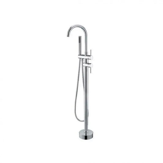 Rubinetto a Pavimento con Cornice Tonda, Ottone Sanitario, Cromo, CF2032 Rubinetti e Colonne Doccia Titolo predefinito Alessandro Design