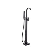 Rubinetto da pavimento con cornice quadrata, ottone sanitario, nero, CF2036 Rubinetti e colonne doccia Titolo predefinito Alessandro Design