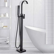 Rubinetto da pavimento con cornice quadrata, ottone sanitario, nero, CF2036 Rubinetti e colonne doccia Titolo predefinito Alessandro Design