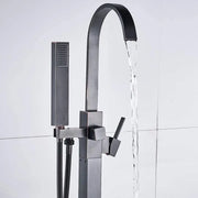 Rubinetto da pavimento con cornice quadrata, ottone sanitario, nero, CF2036 Rubinetti e colonne doccia Titolo predefinito Alessandro Design