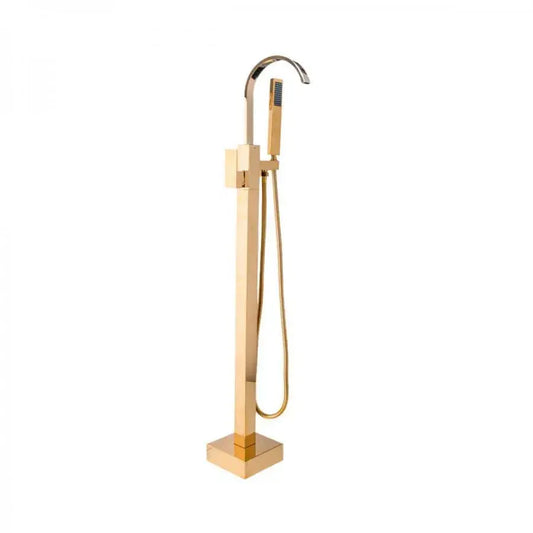 Rubinetto da Terra con Doccia e Flessibile, Ottone Sanitario, Oro, CF2037 Rubinetti e Colonne Doccia Titolo predefinito Alessandro Design