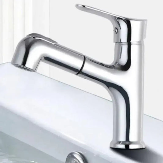 Rubinetto Con Doccia Estraibile, Ottone Sanitario, Cromo, WZY108/B Rubinetti Bagno Titolo predefinito Alessandro Design