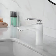 Rubinetto per lavabo, Ottone sanitario, Bianco, OD/2069 Rubinetti per bagno Titolo predefinito Alessandro Design