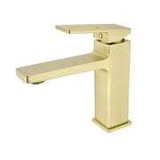 Rubinetto Monocomando Lavabo Cartuccia Ceramica Sanitari Ottone Satinato Dorato Attacchi e Kit Fissaggio Inclusi 9807D Rubinetti Bagno Titolo predefinito Alessandro Design