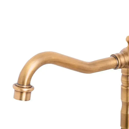 Rubinetto per lavabo, Ottone sanitario, Oro antico, Rubinetti per bagno OD01/D Titolo predefinito Alessandro Design